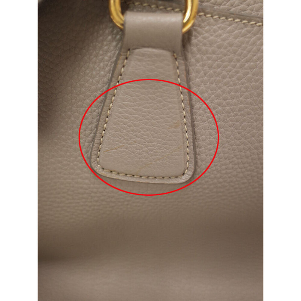 Prada Vitello Daino leather shopper tote bag grained calfskin leather Pink - Picture 8 of 9